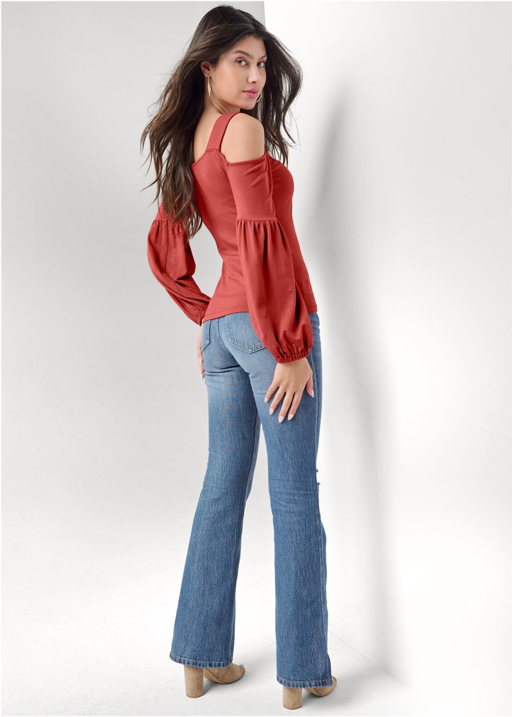 Venus Plus Size Embellished Neckline Top