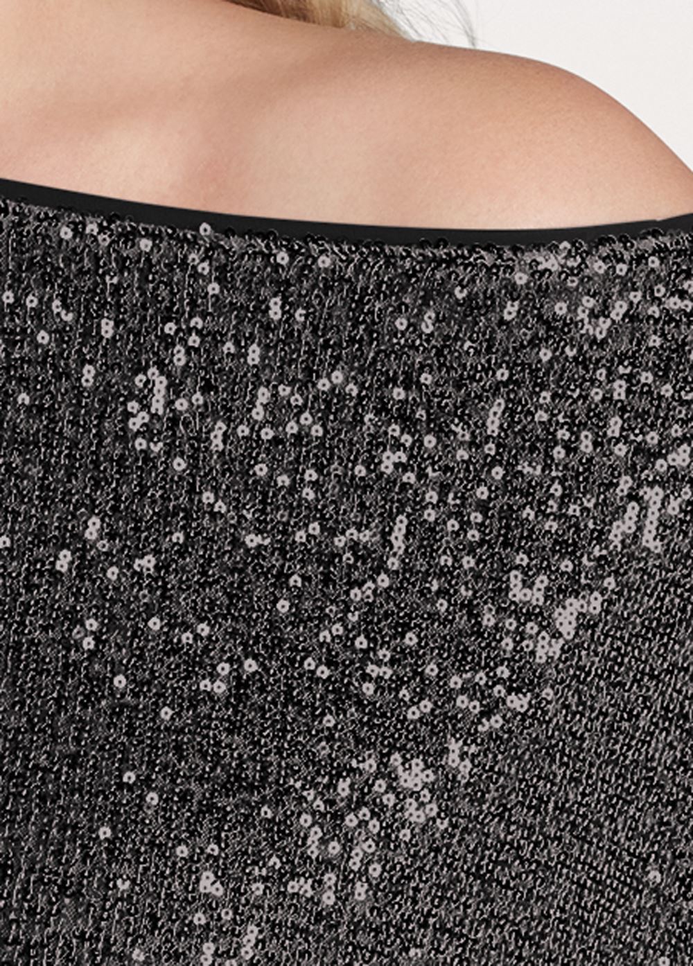 Venus Plus Size Off-The-Shoulder Sequin Top