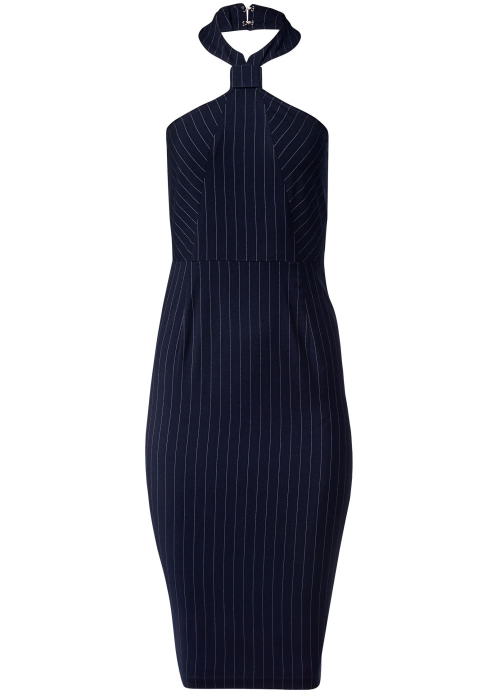Venus Plus Size Pinstripe Midi Dress