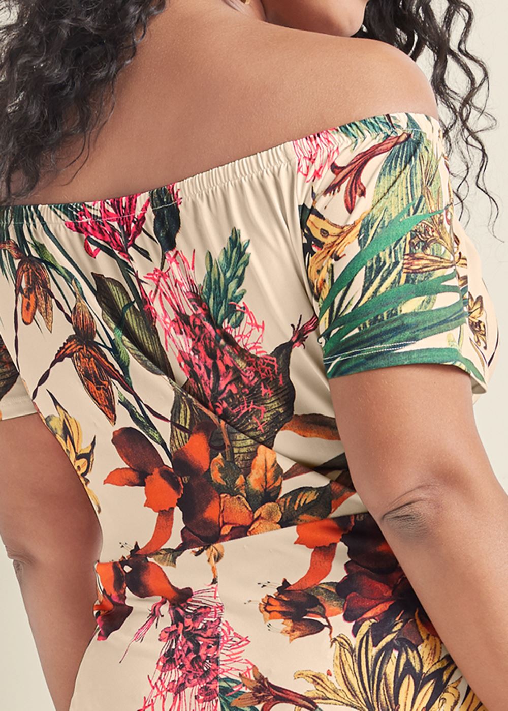 Venus Plus Size Off-The-Shoulder Maxi Dress
