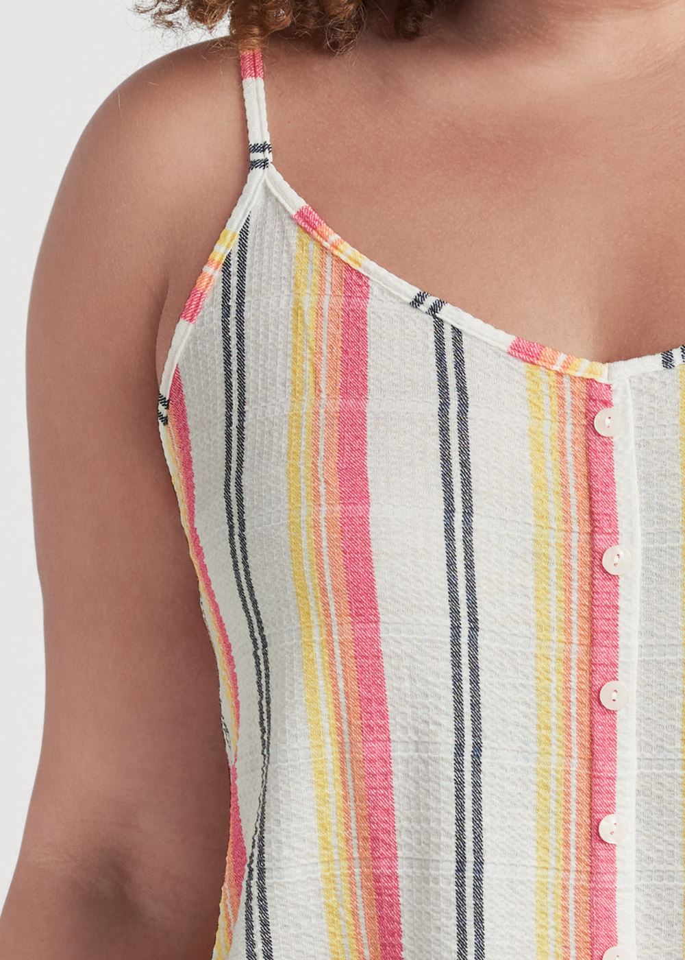 Venus Plus Size Striped Tank Top