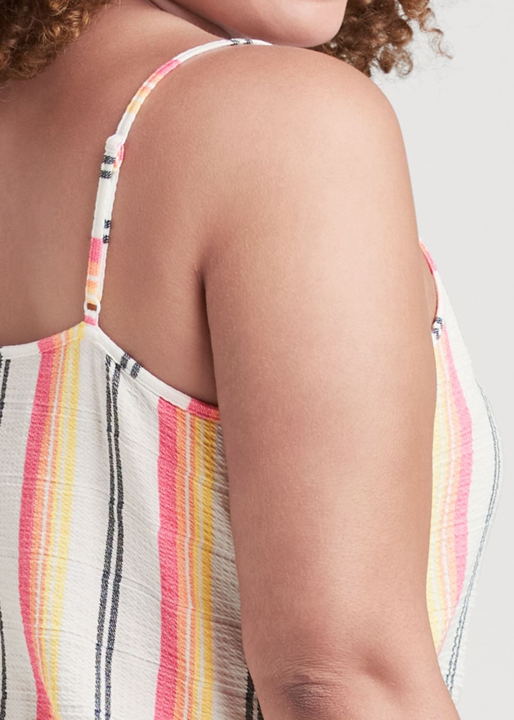 Venus Plus Size Striped Tank Top