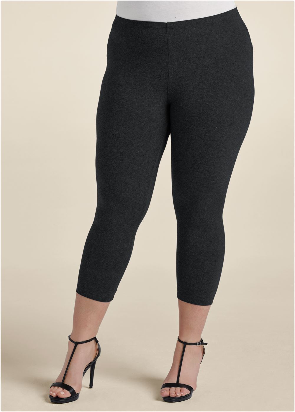 Venus Black & Grey TWO-PACK CROPPED LEGGINGS