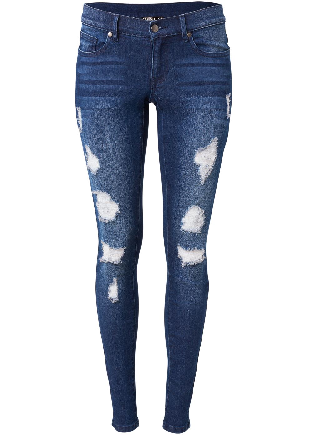 Venus Dark Wash Ripped Skinny Jeans