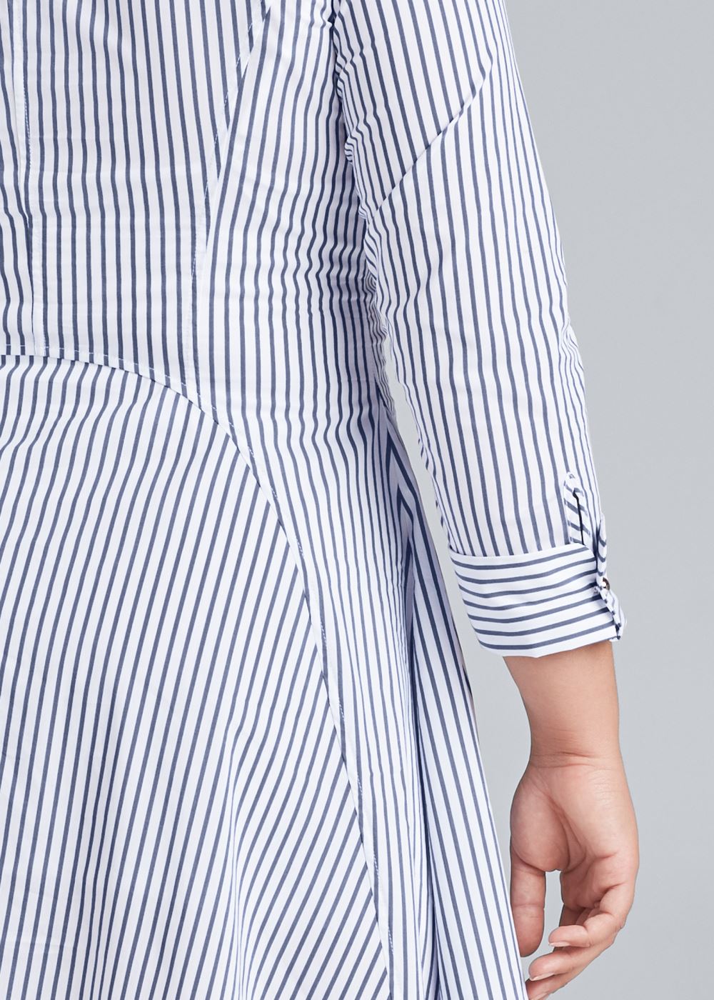 Venus Plus Size Collared Shirt Dress