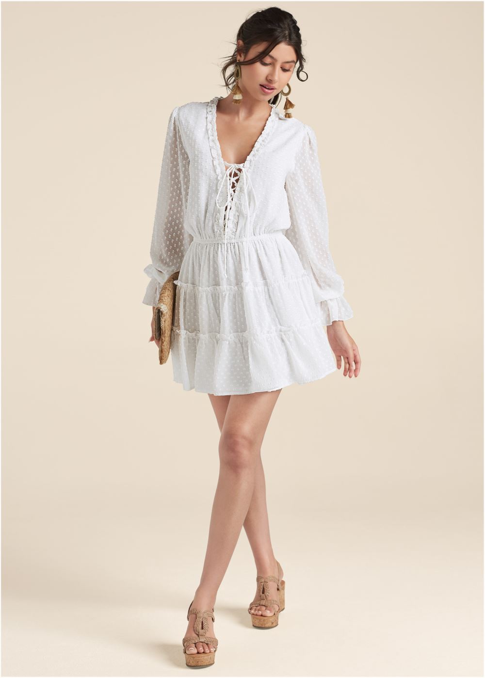 Venus Plus Size Ruffle Mini Dress