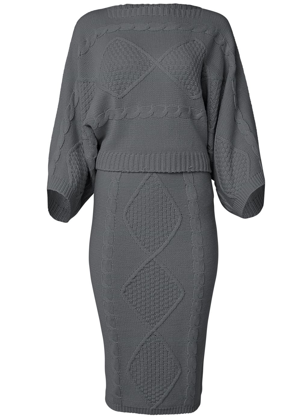 Venus Plus Size Two-Piece Sweater Dress
