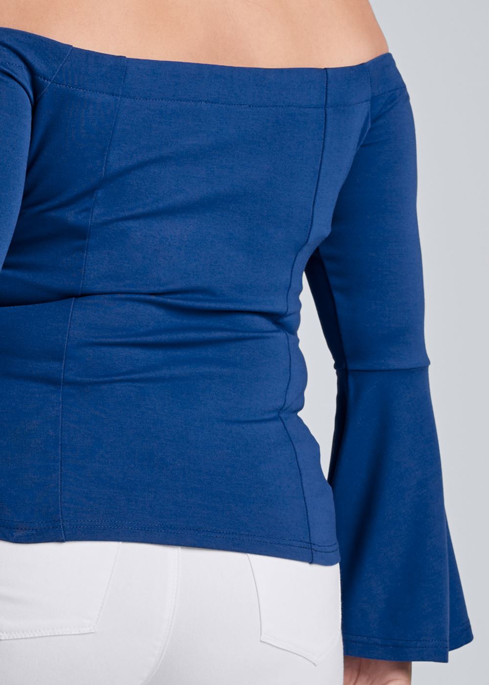 Venus Plus Size Off-The-Shoulder Grommet Top