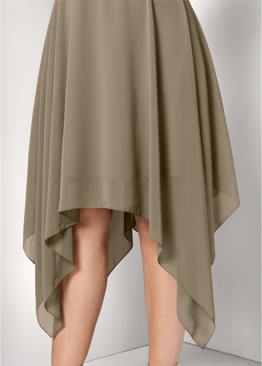 Venus Taupe SEQUIN DETAIL PARTY DRESS