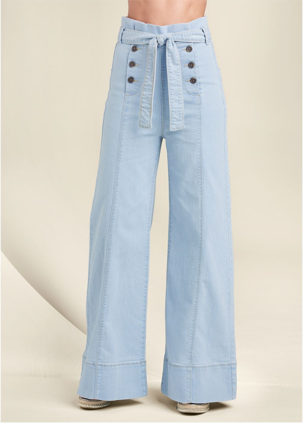 Venus Light Wash FLARE LEG HIGH WAIST JEANS