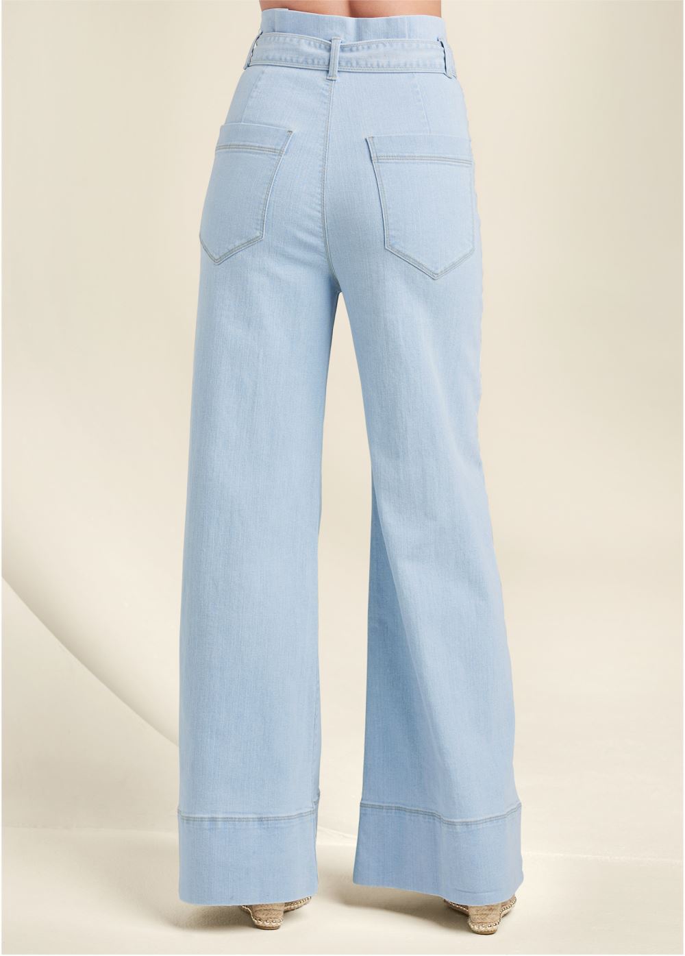Venus Light Wash FLARE LEG HIGH WAIST JEANS
