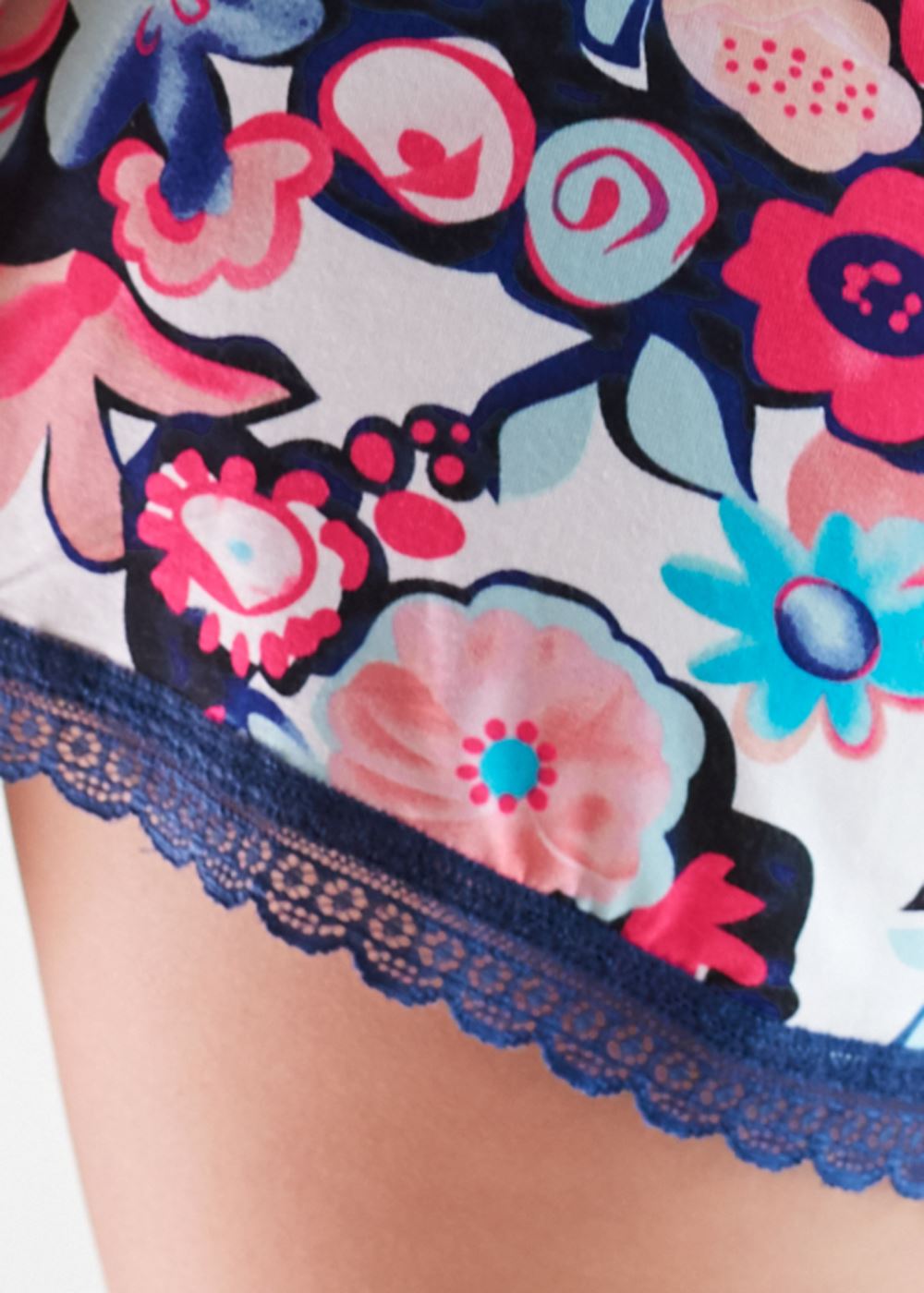 Venus Passion Poppy LACE TRIM SLEEP ROMPER
