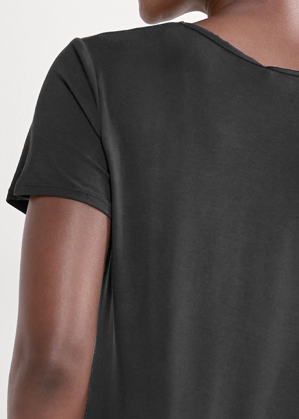 Venus Black SATIN DETAIL SLEEP TOP