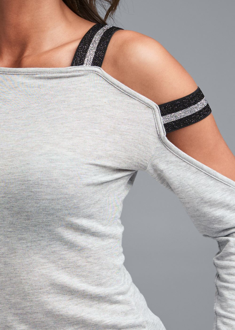 Venus Plus Size Strap Detail Lounge Top