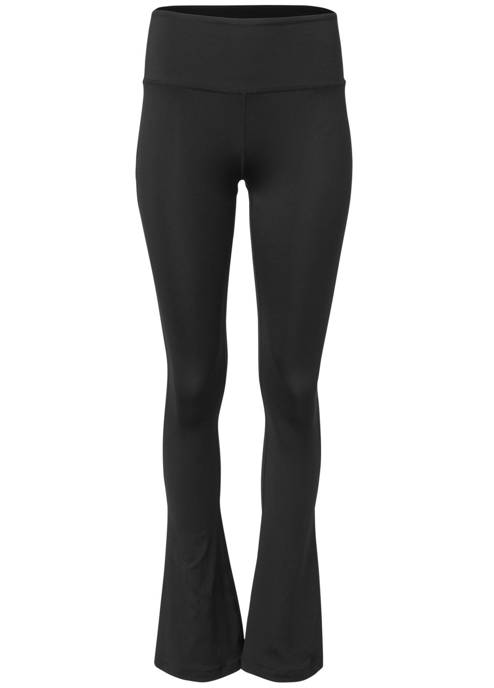 Venus Plus Size High-Rise Flare Leggings in Black