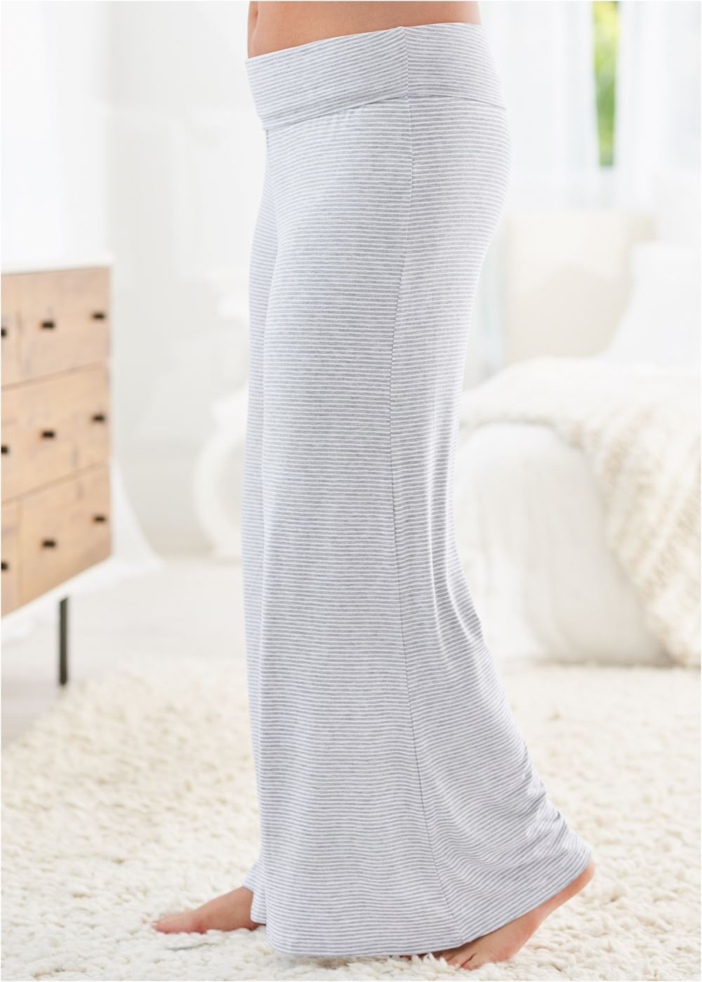 Venus Grey Multi Palazzo pajama pants