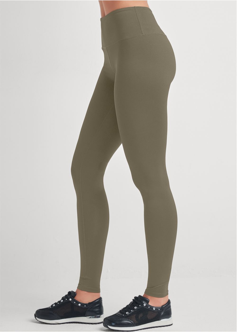 Venus Plus Size High Waist Active Leggings in Olive