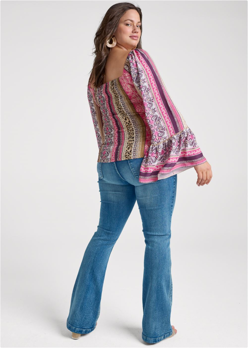 Venus Plus Size Sandstorm Stripe Top
