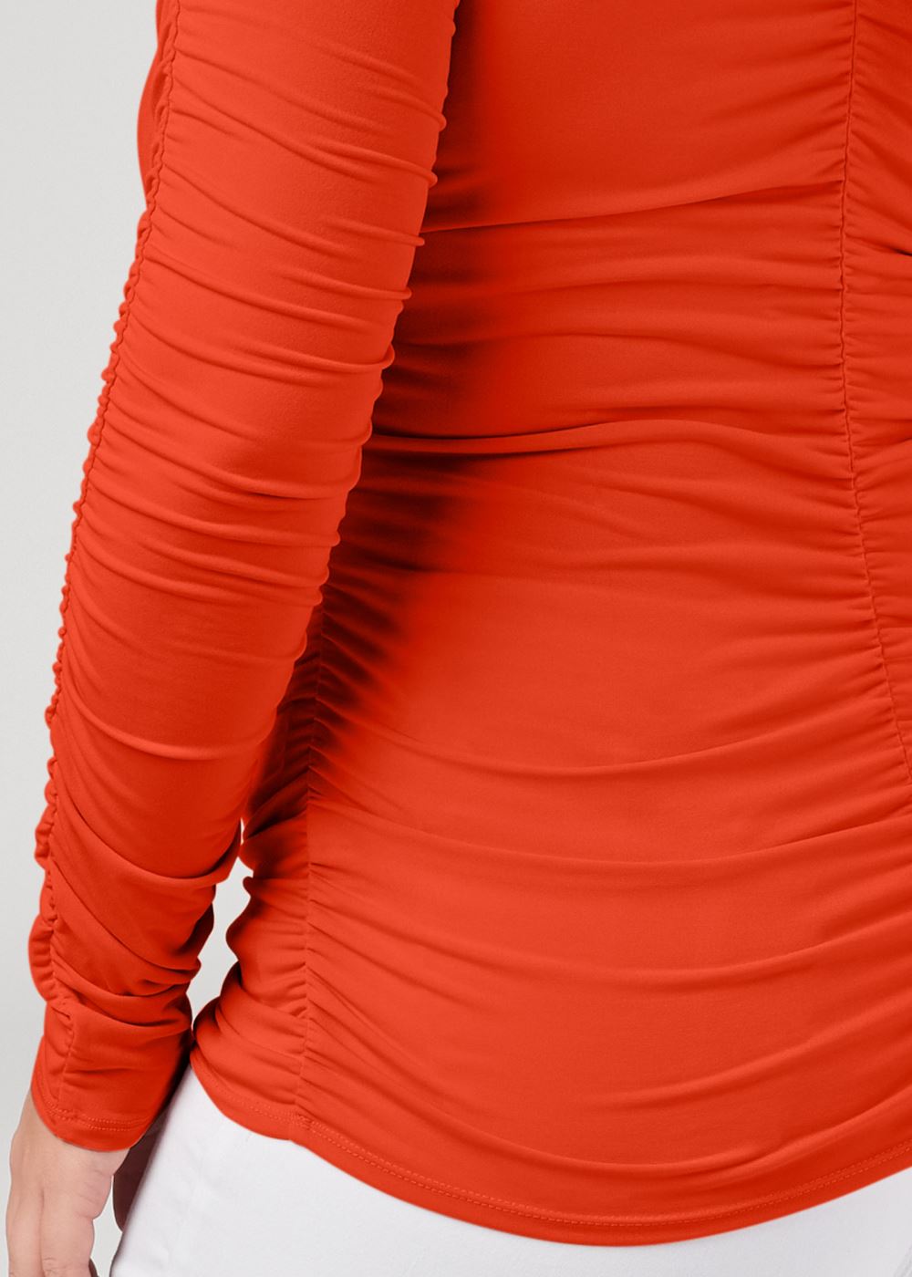 Venus Plus Size Ruched V-Neck Top