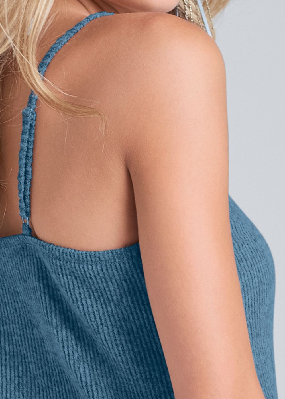 Venus Plus Size Casual Ribbed Dress
