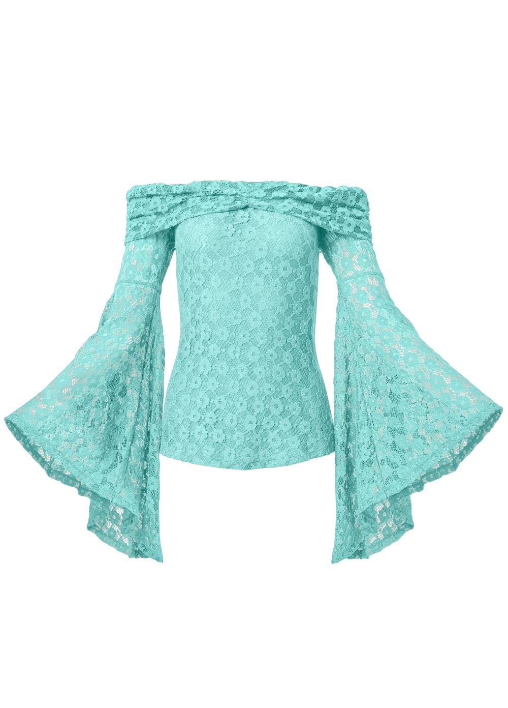 Venus Plus Size Lace Off-The-Shoulder Top