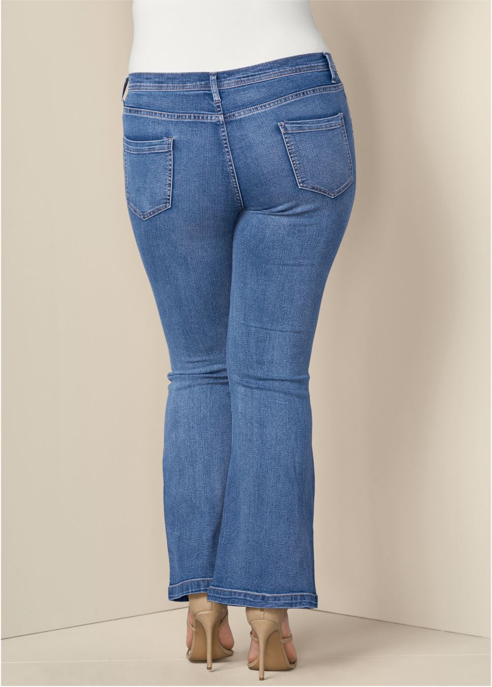Venus Plus Size Bootcut Jeans in Medium Wash