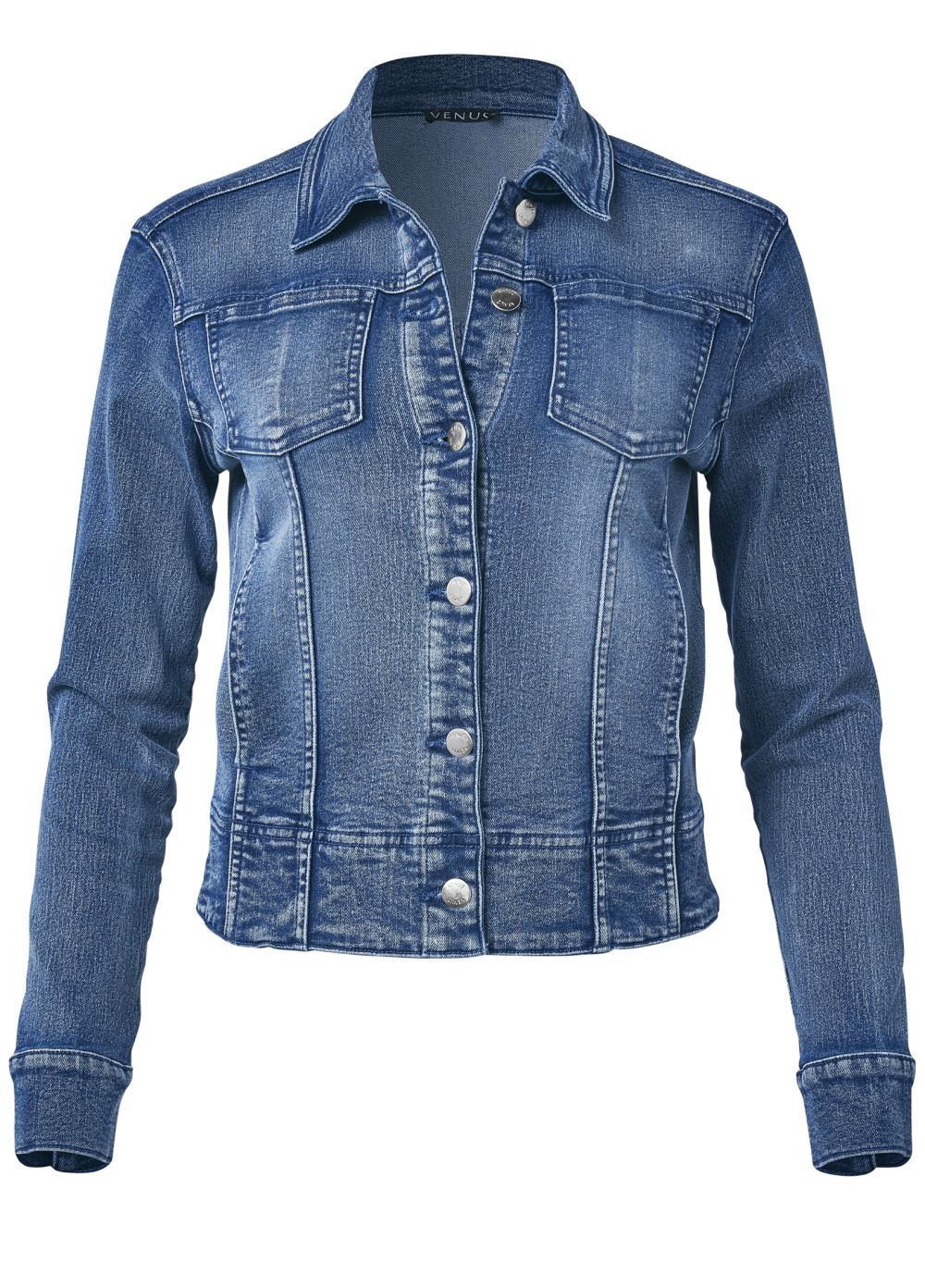Venus Jean Jacket in Medium Wash