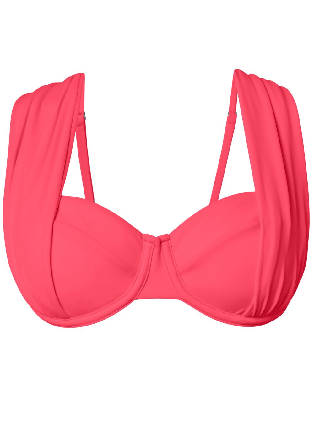 Venus Plus Size The Uplift Marilyn Top Bikini - Sunset Pink