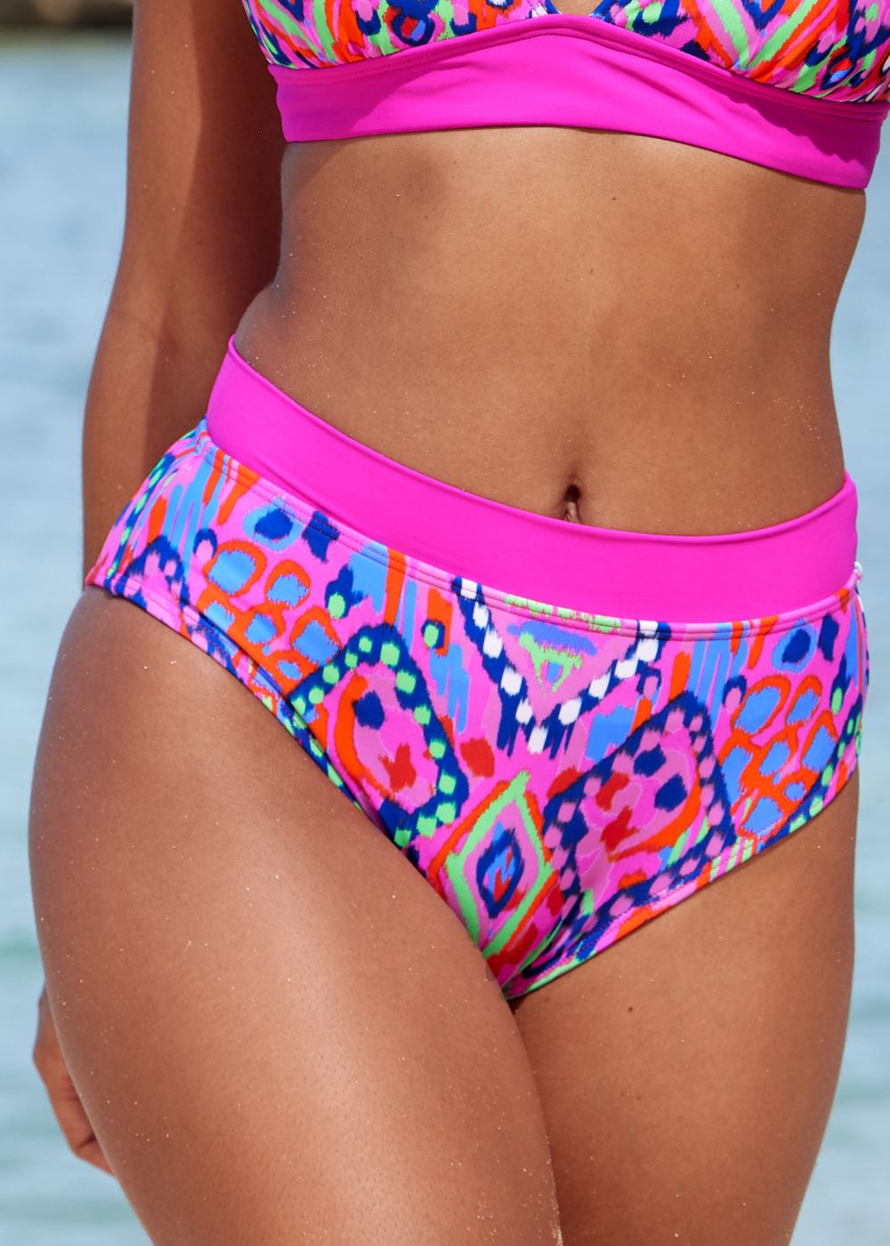 Venus Volley High-Waist Bikini Bottom Bikini