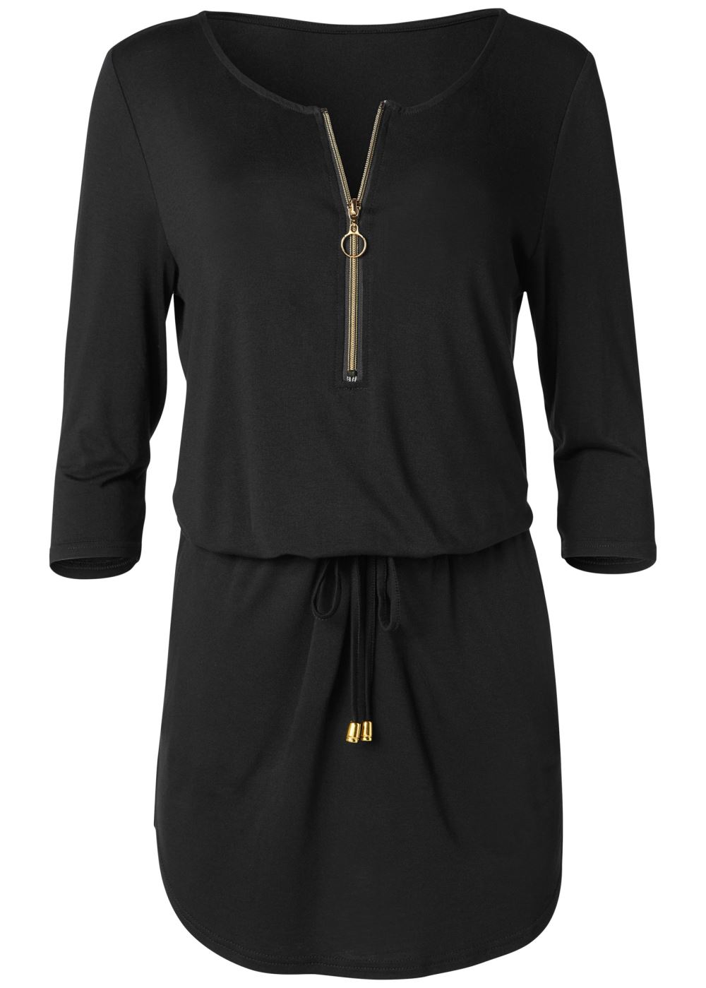 Venus Black ZIP DETAIL CASUAL DRESS