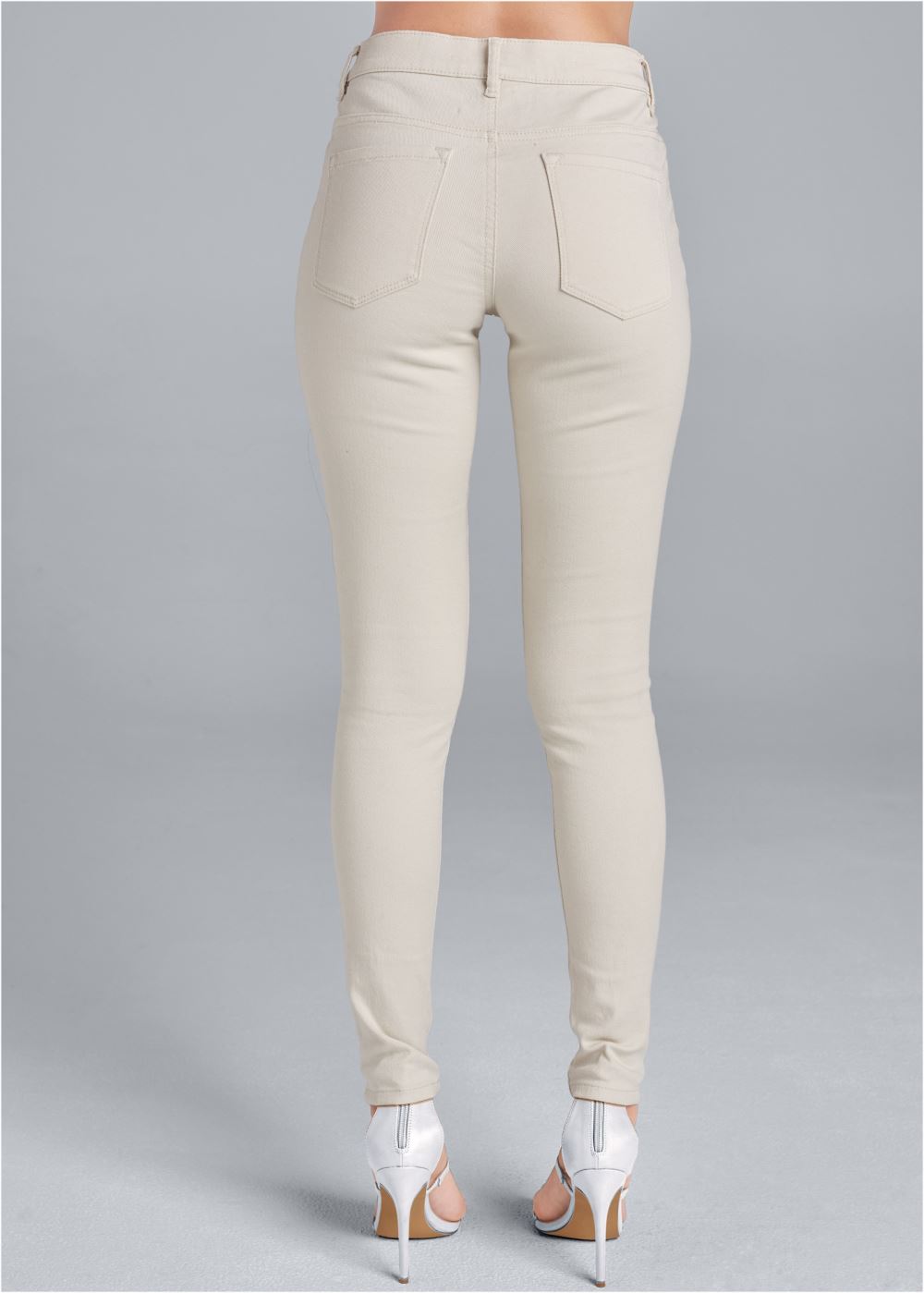Venus Plus Size Slim Jeans in Natural