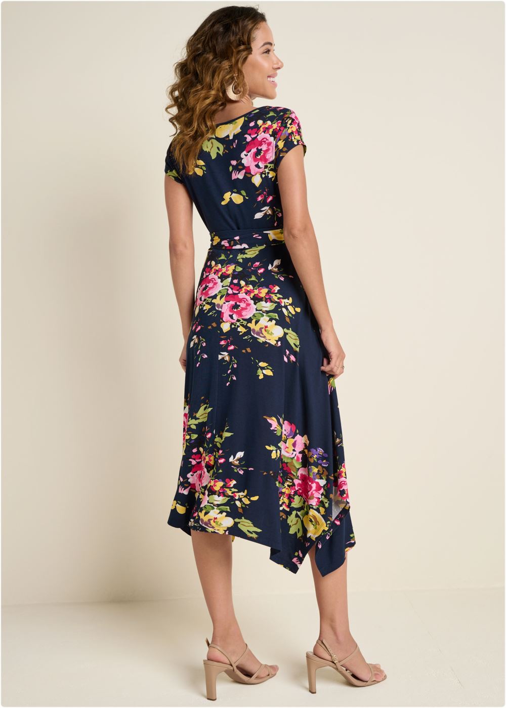 Venus Plus Size Floral Printed Dress