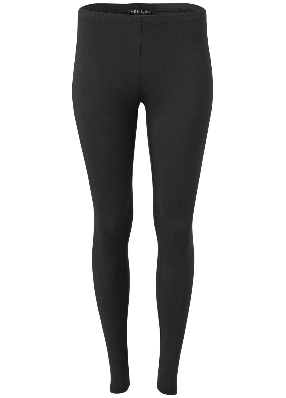 Venus Plus Size Basic Leggings in Black