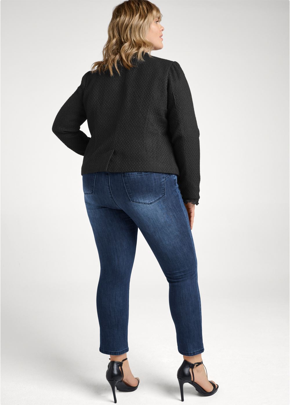 Venus Tweed Jacket in Black
