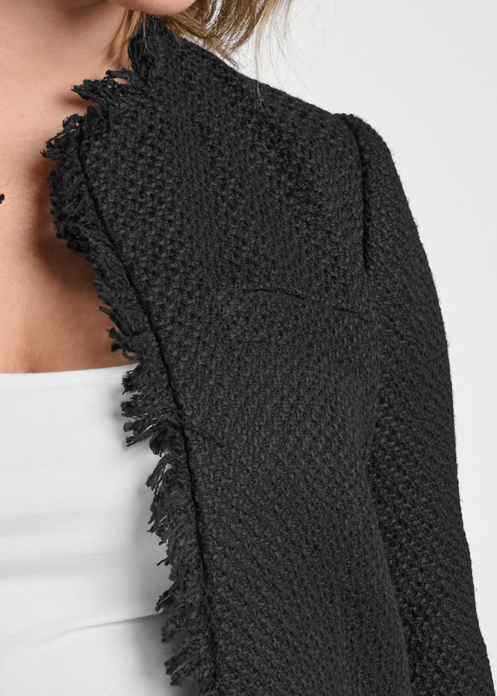 Venus Tweed Jacket in Black