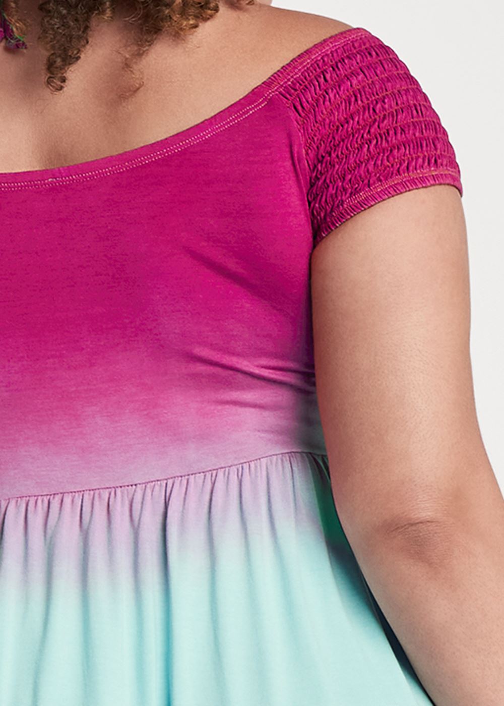 Venus Blue & Pink EMBELLISHED OMBRE DRESS