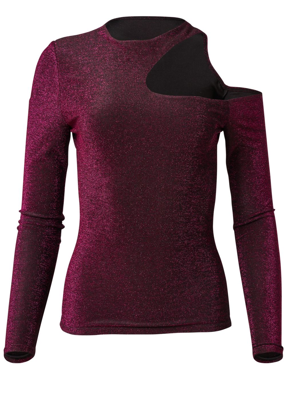 Venus Plus Size Cutout Long Sleeve Top
