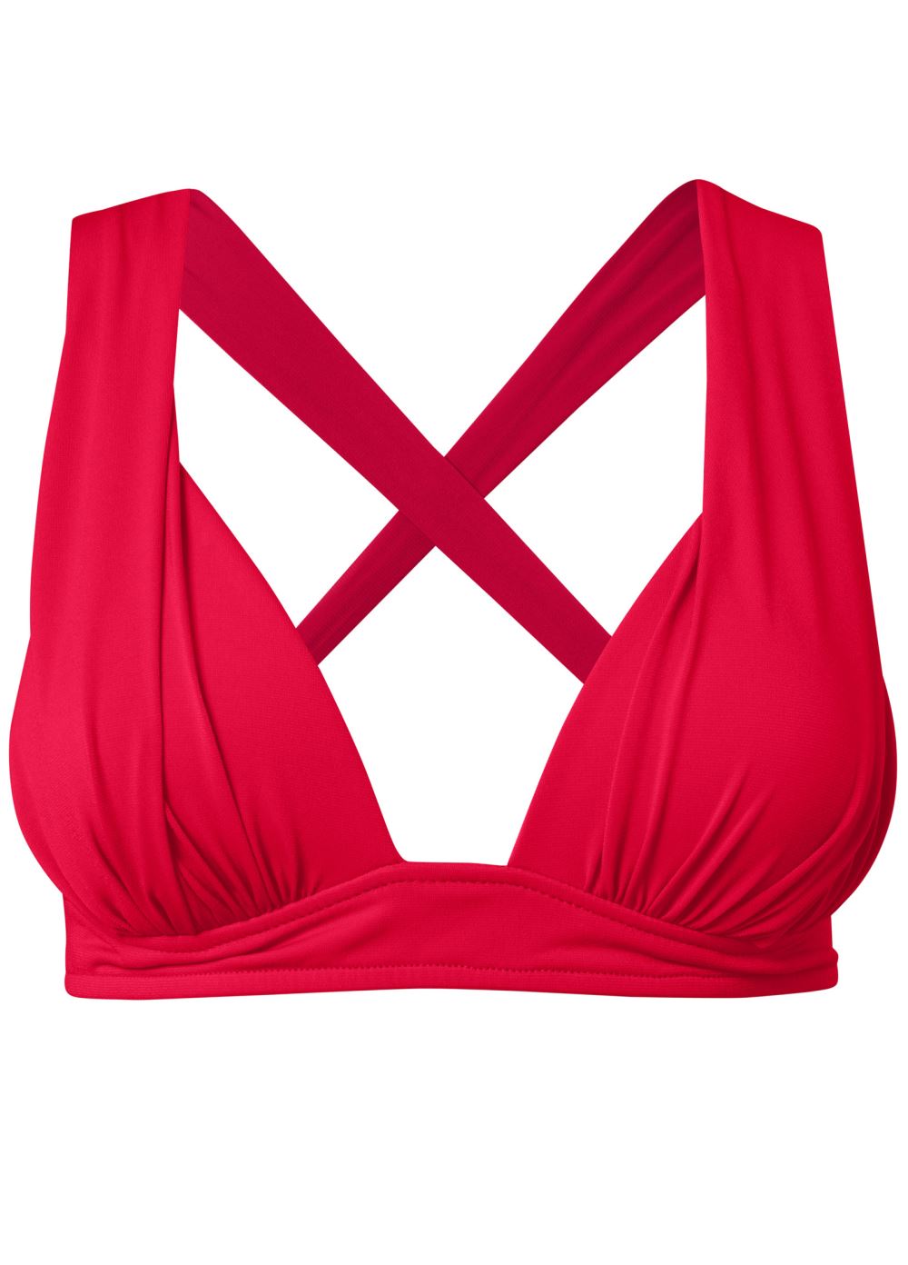 Venus Plus Size Halter Enhancer Top Bikini - Red Hot