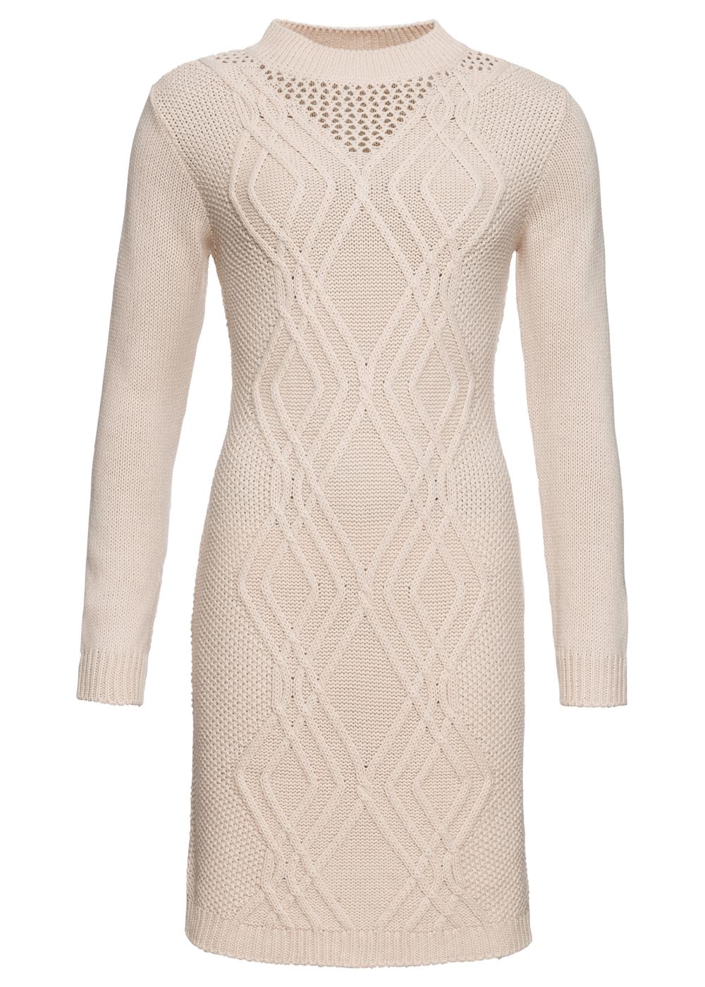 Venus Plus Size Cable Knit Sweater Dress