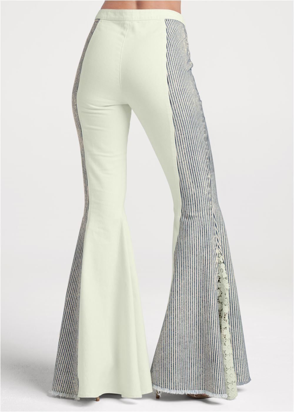 Venus Plus Size New Vintage Flare Jeans in Natural Multi