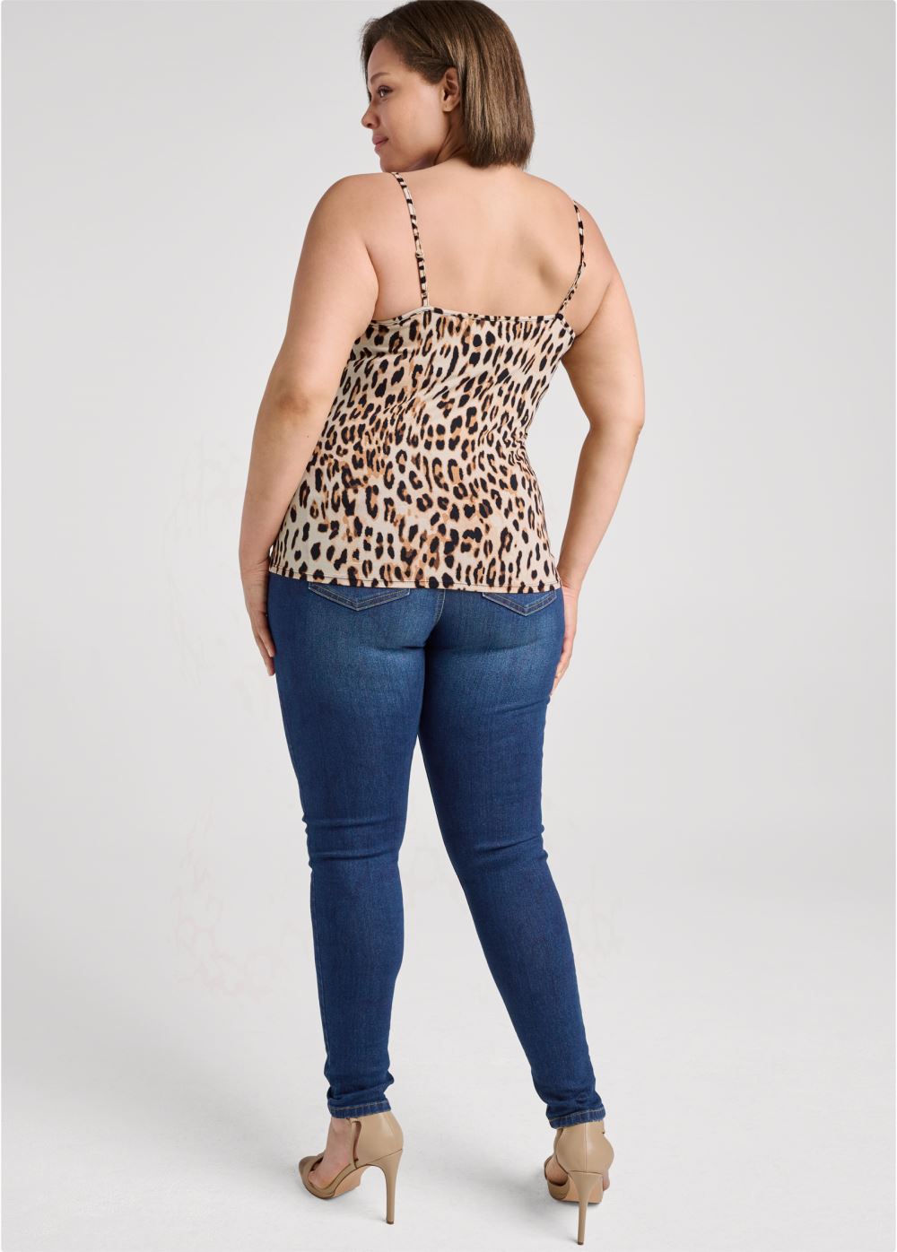 Venus Black Leopard BASIC CAMI TWO PACK