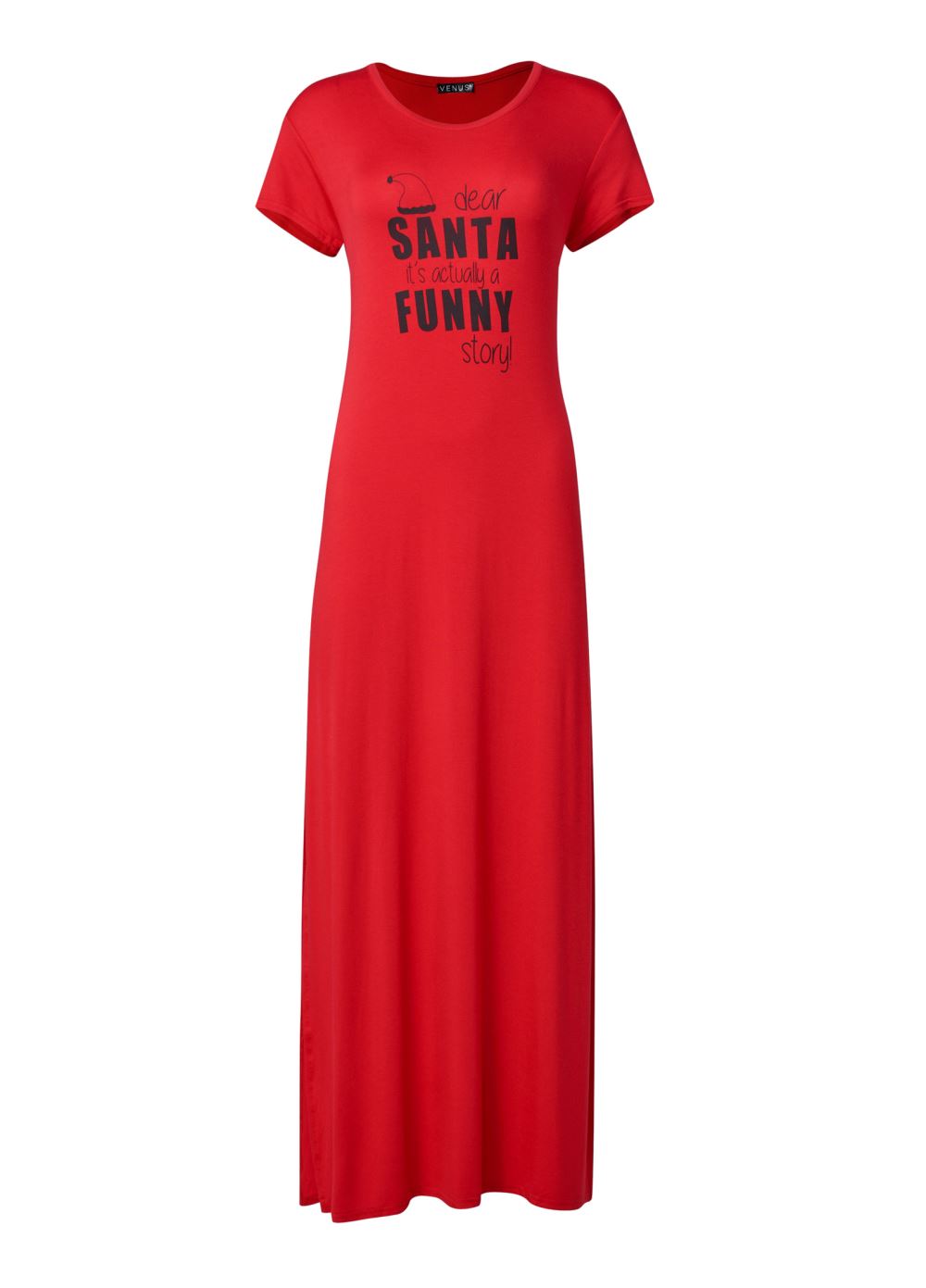 Venus Dear Santa PAJAMA MAXI DRESS