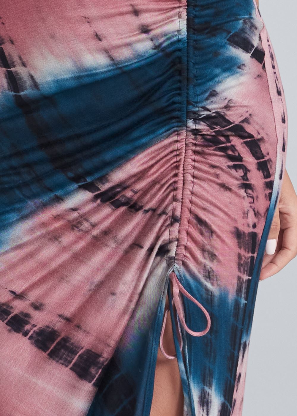 Venus Plus Size Tie-Dye Maxi Dress