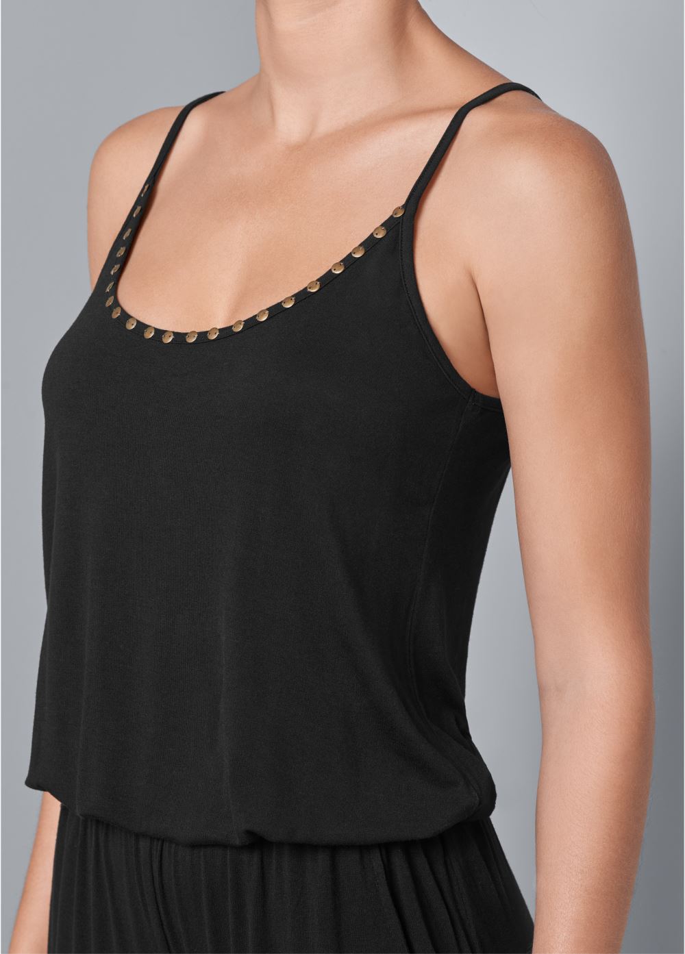 Venus Plus Size Casual Jumpsuit in Black