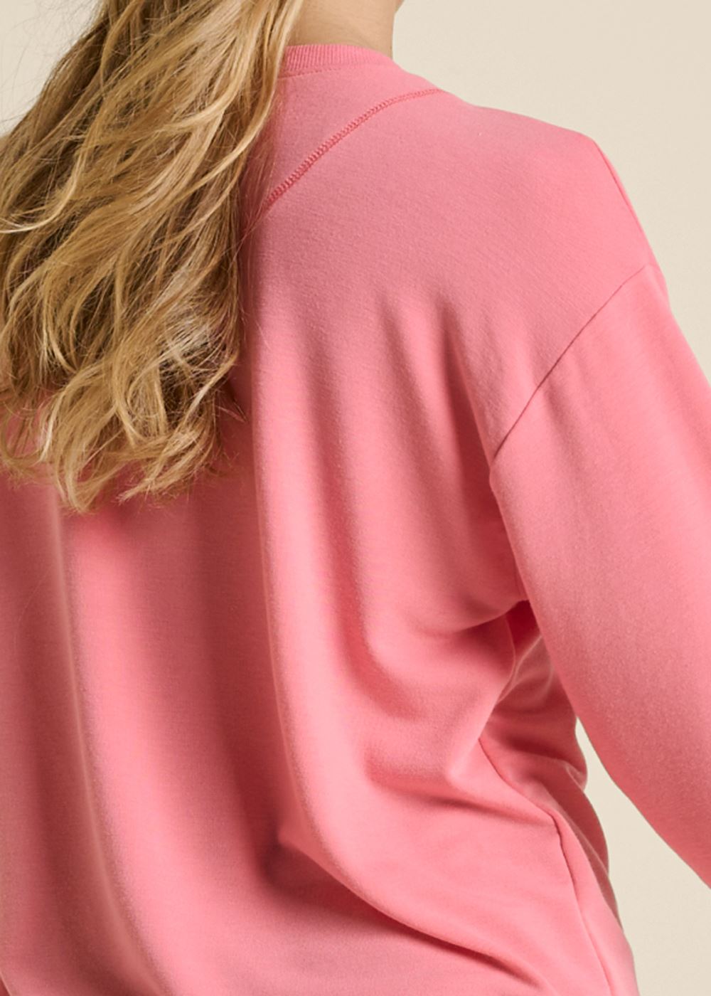 Venus Plus Size Rose All Day Sweatshirt in Pink
