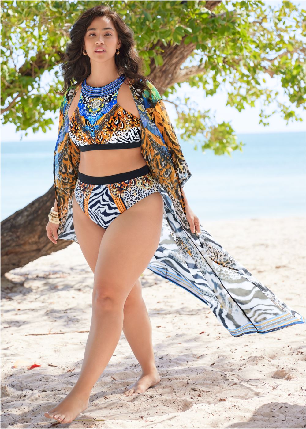 Venus Volley High-Waist Bikini Bottom Bikini