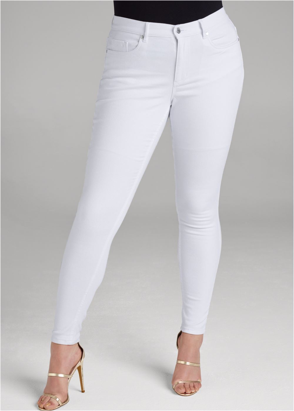 Venus Plus Size Slim Jeans in White