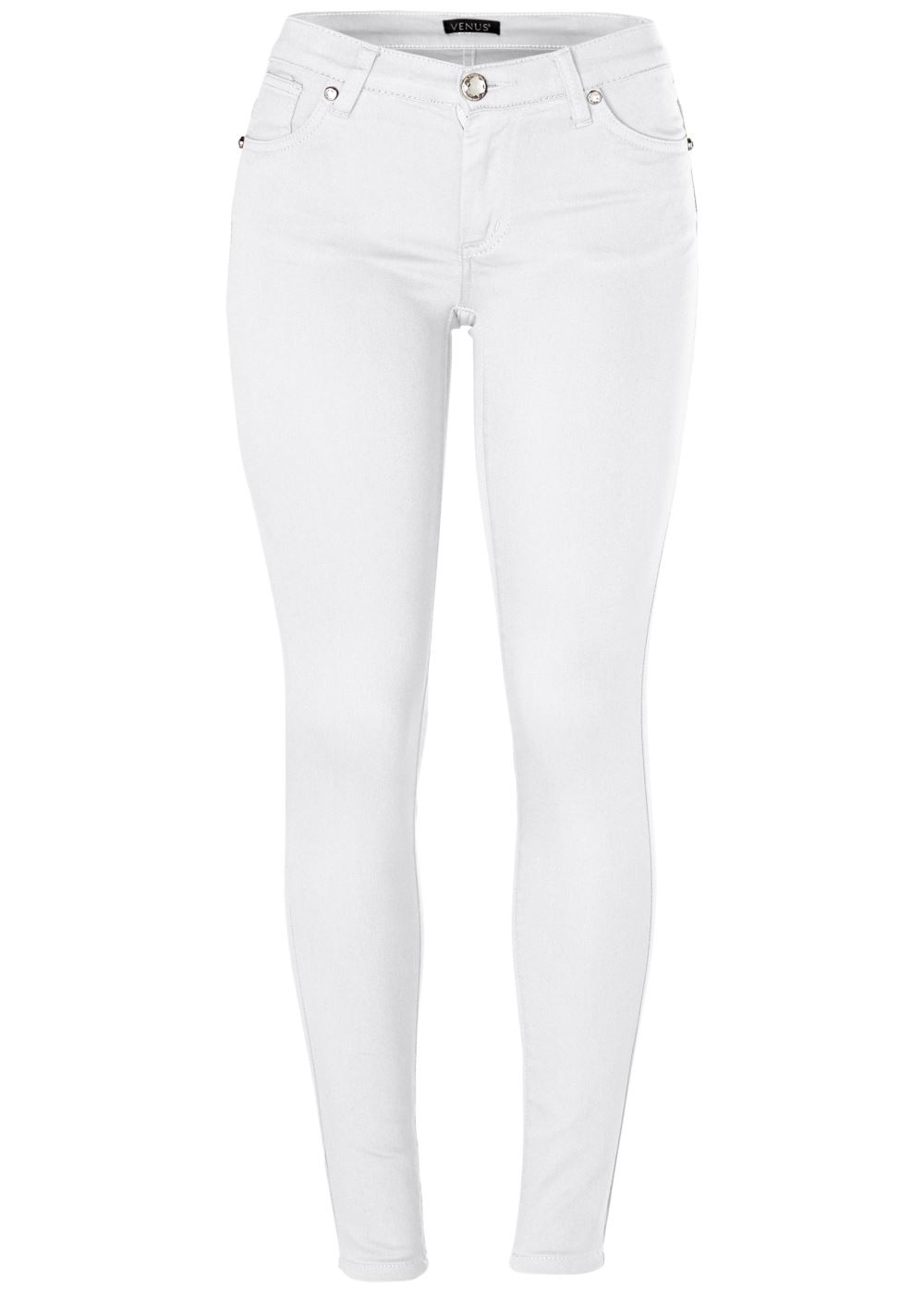 Venus Plus Size Slim Jeans in White