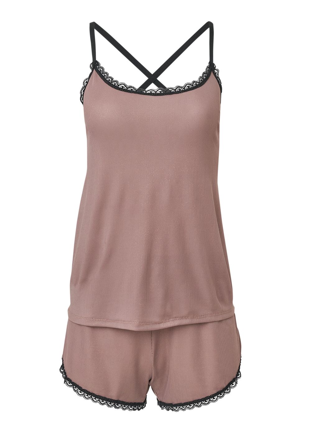Venus Evening Mauve & Gold TWILIGHT PAJAMA SET