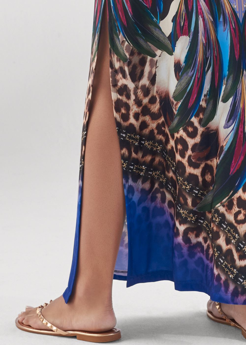 Venus Plus Size Jungle Party Halter Dress